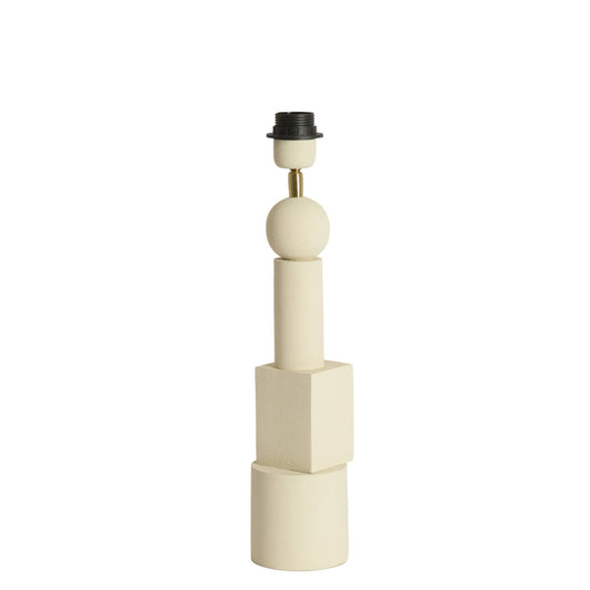 Lille cremefarvet metal lampestander Light & Living Viviane