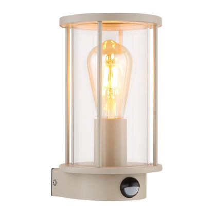 Lampada da esterno in vetro color sabbia senza tempo