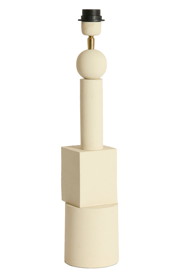 Grande base de metal creme Light & Living Viviane – imagem 1
