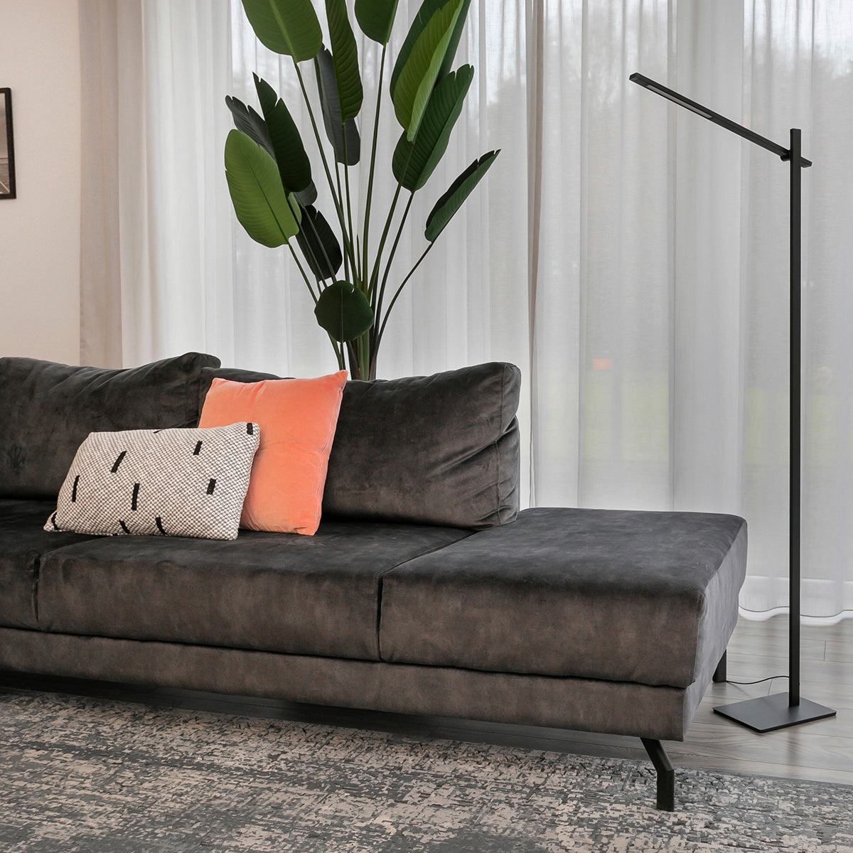 Mexlite Stekk zwarte LED-vloerlamp – afbeelding 3