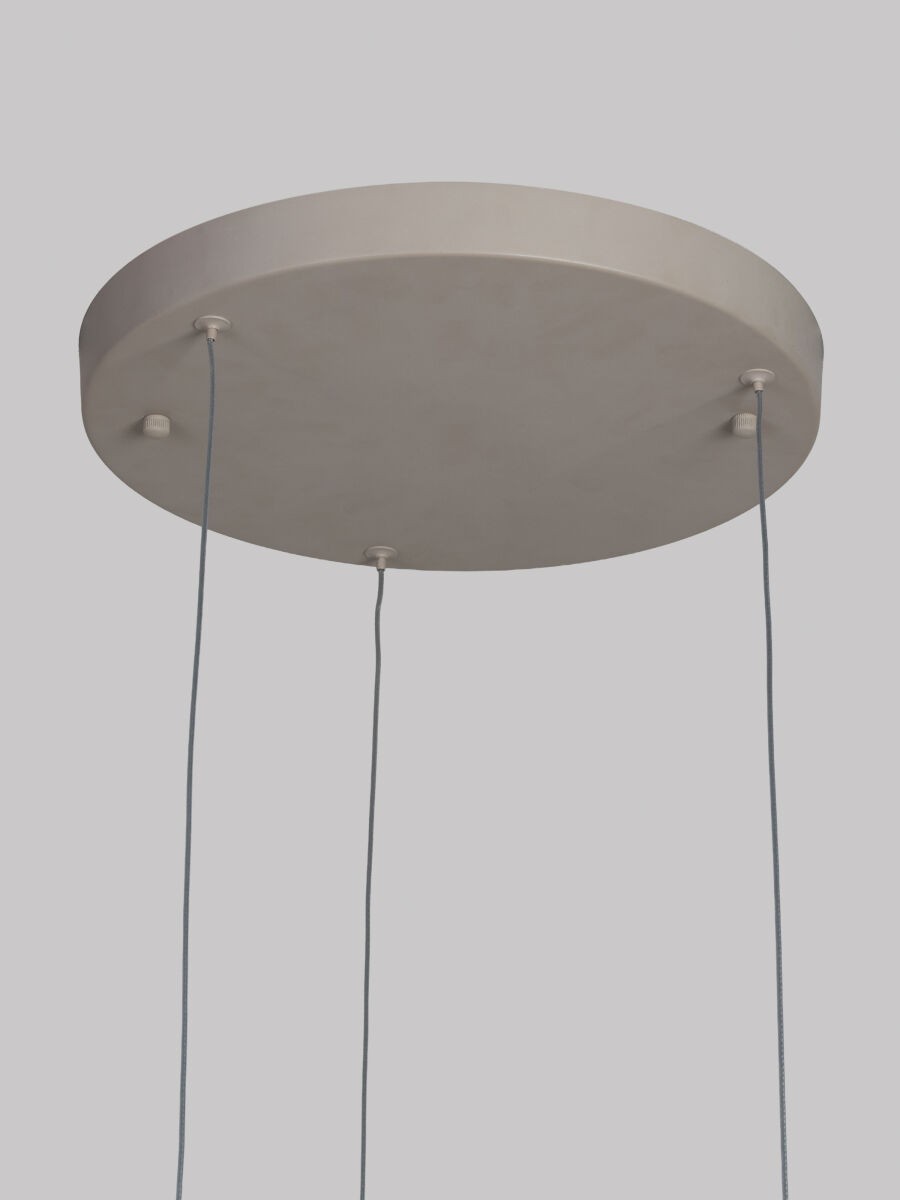 Lampada a sospensione a 3 luci in vetro color sabbia naturale It's About RoMi Murano – immagine 9