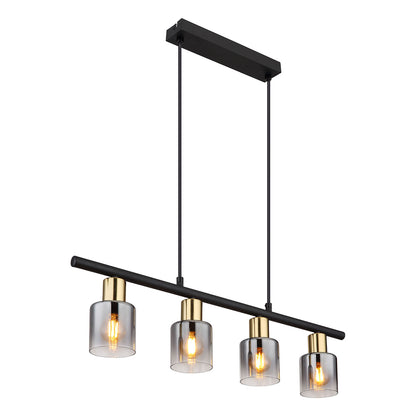 4-kap-hanglamp-zwart-goud-rookglas-globo-hollsy-main-image