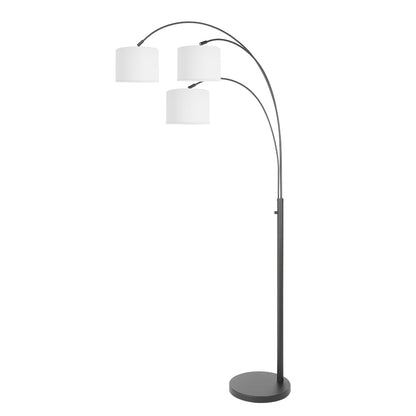 moderne-zwarte-booglamp-met-witte-kappen-steinhauer-sparkled-light-variant-image1
