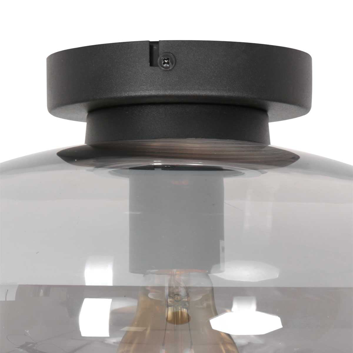 Steinhauer Reflexion Glass Ceiling Light – Black – image 6
