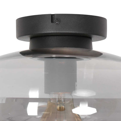 Steinhauer Reflexion Glass Ceiling Light – Black – image 6