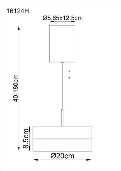 Pequeno candeeiro pendente LED cor de café – imagem 6