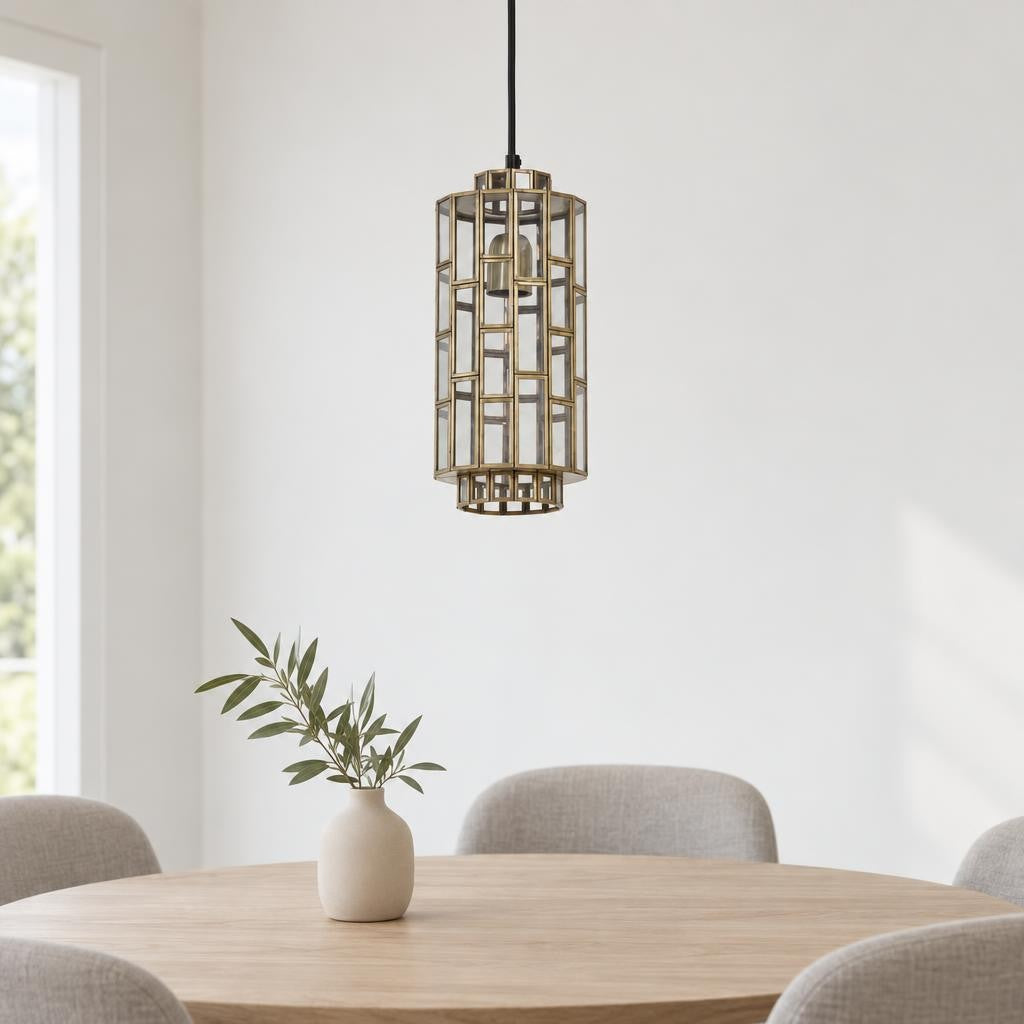Candeeiro suspenso bronze Sostrene | Light & Living – fotografia de ambiente