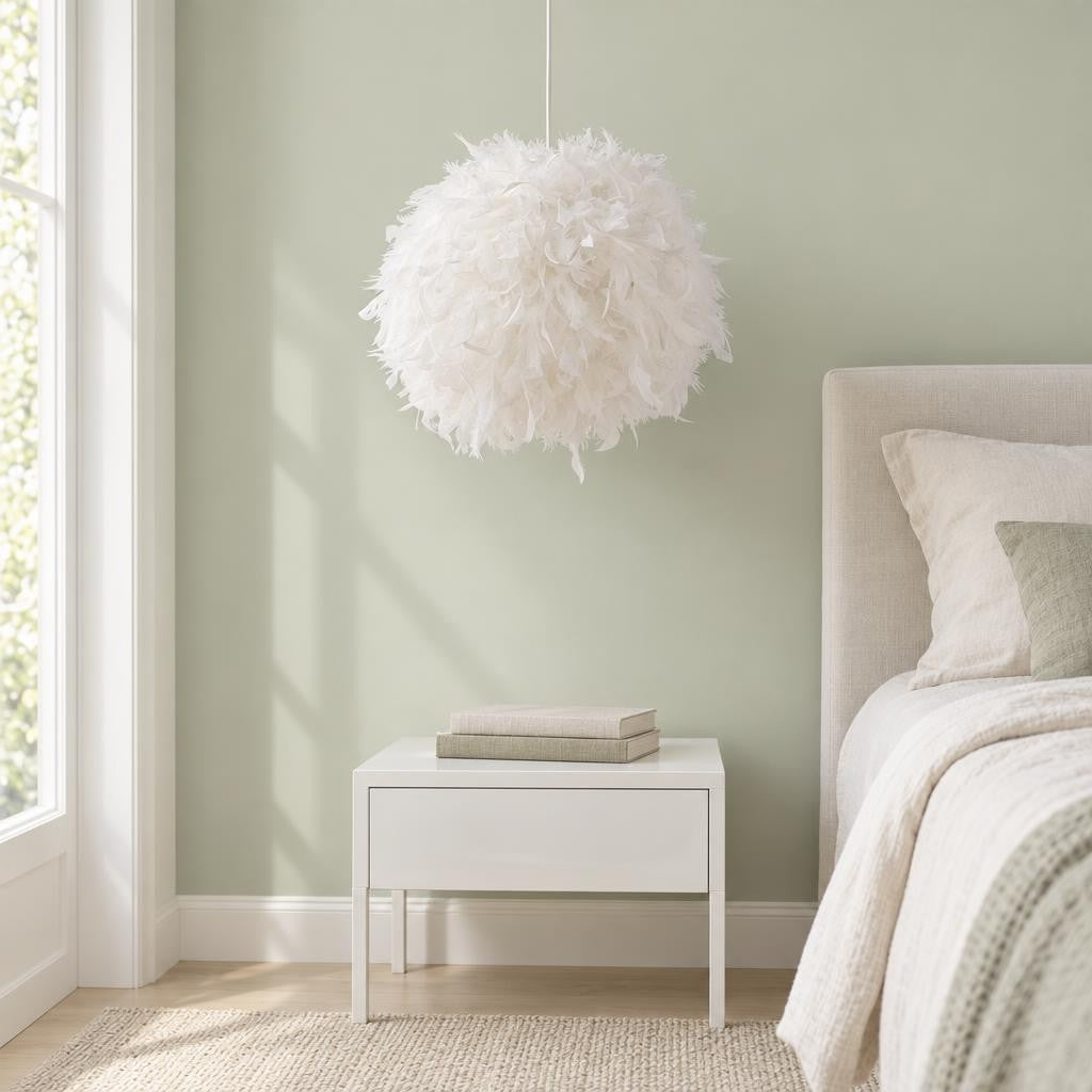 Obolg Katunga hanglamp wit Japandi Ø45 cm – sfeerbeeld