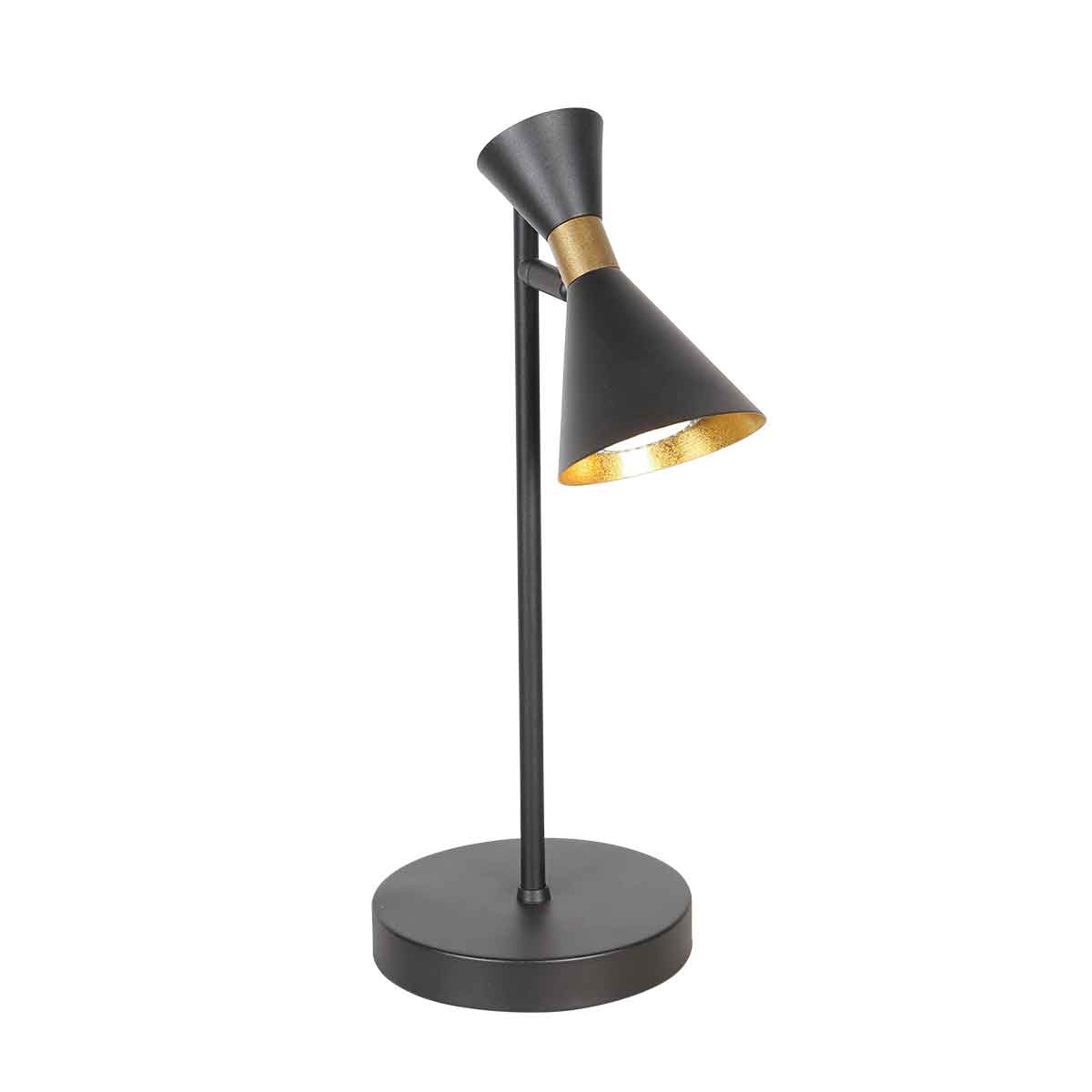 Черна ретро настолна лампа Anne Lighting Preto
