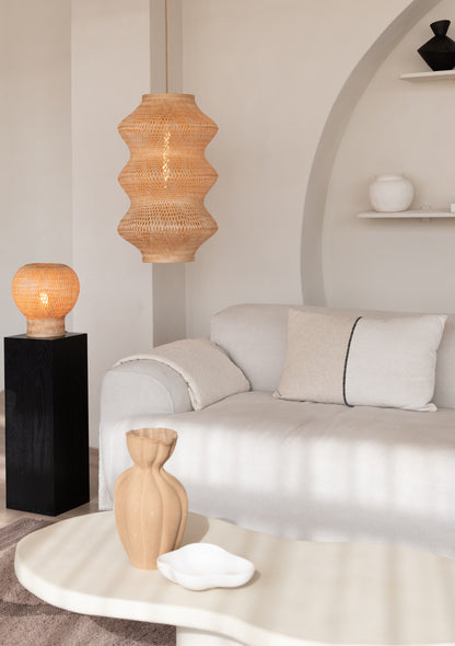 Lampada a sospensione in bambù color naturale senza tempo GOOD&MOJO Barbados – immagine 1
