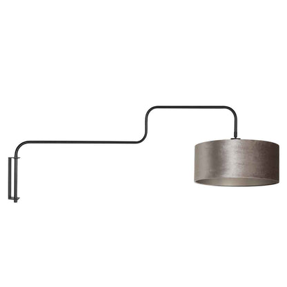 zilveren-trendy-wandlamp-veloursstof-steinhauer-bloeba-main-image