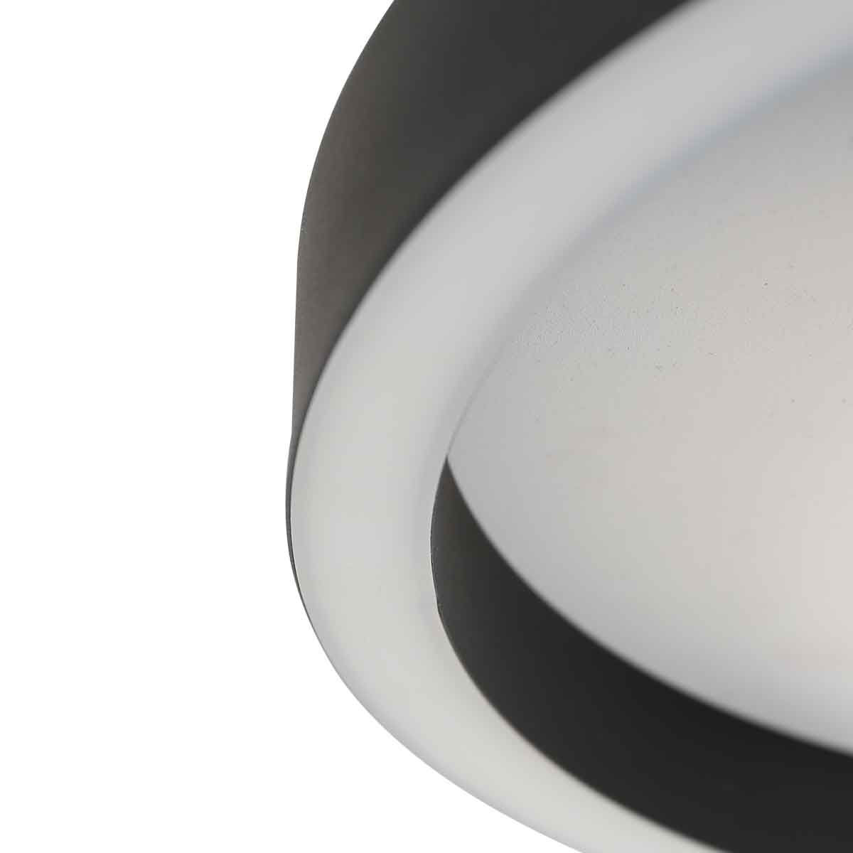 Черна LED плафониера Steinhauer Ringlux Ø30 см – изображение 5