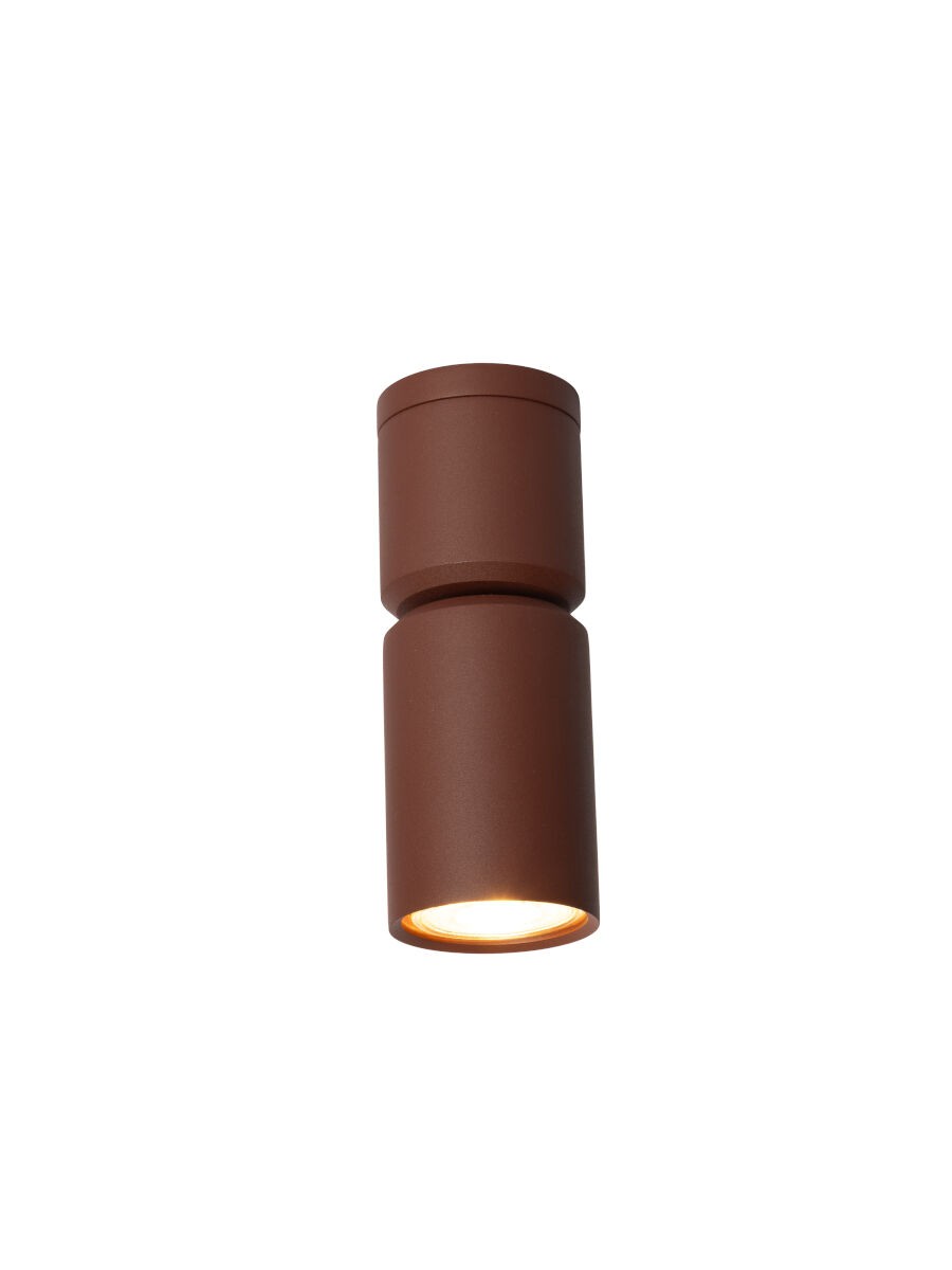 Bordeauxrode aluminium plafondlamp met ronde spot It's About RoMi Milan – afbeelding 3