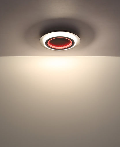 Elegantne must metalline LED 2 valgusega laelamp – pilt 10