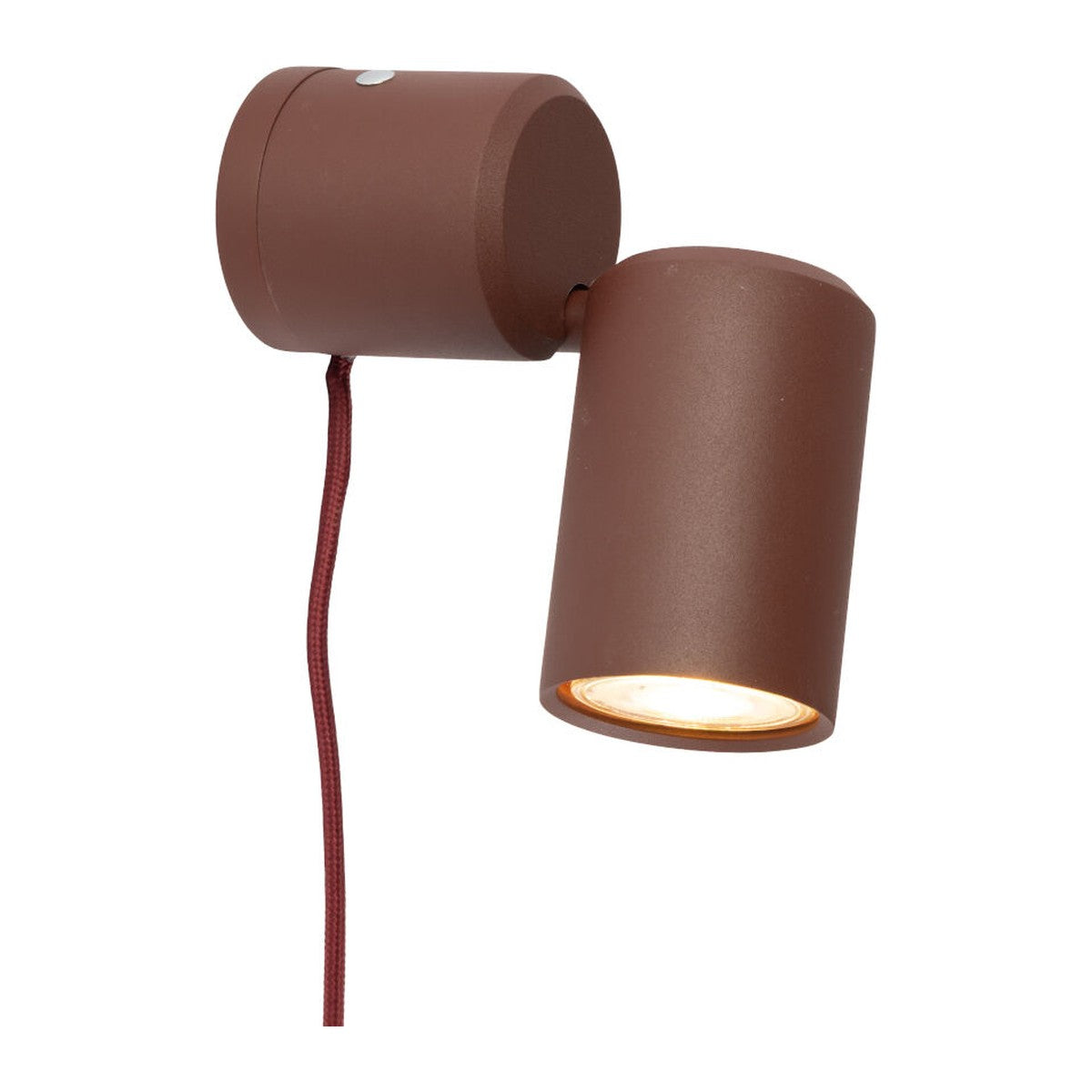Bordeauxrode aluminium wandlamp met cilinderkap It's About RoMi Milan
