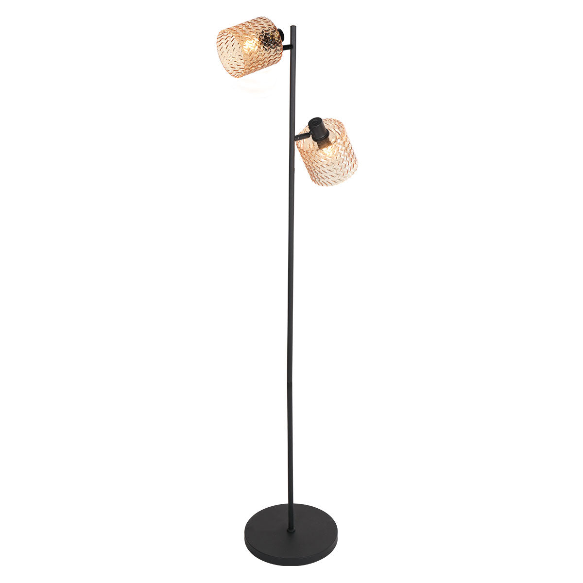zwarte-vloerlamp-met-twee-amberkleurige-glazen-lichtpunten-mexlite-ocre-main-image