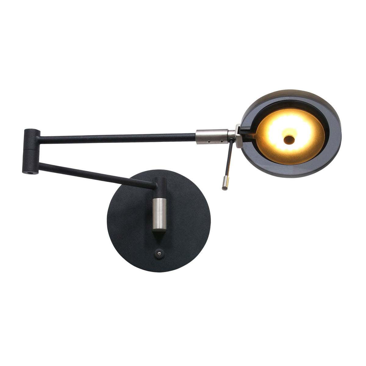 LED nástěnná lampa Steinhauer Turound, kouřové sklo – obrázek 10