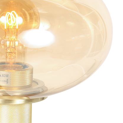 Steinhauer Reflexion bordlampe i ravfarvet glas – billede 6