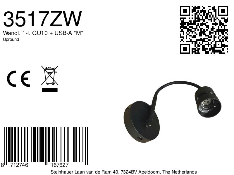 trendy-wandlamp-zwart-usb-aansluiting-mexlite-upround-variant-image8a