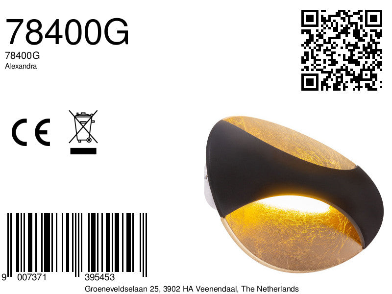 ovale-gebogen-wandlamp-zwart-goudgevoerd-globo-alexandra-variant-image8a