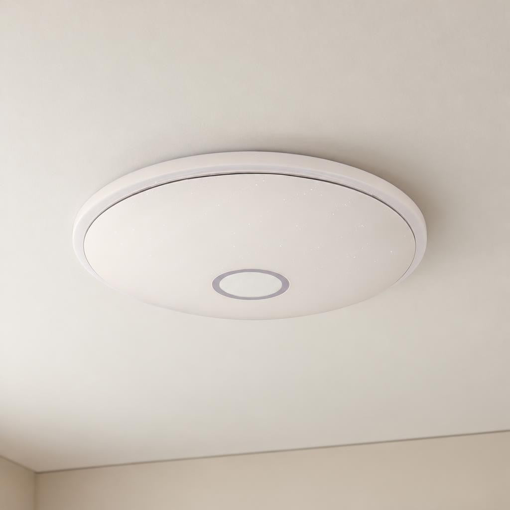 Obolg Connor klassieke plafondlamp wit met LED – sfeerbeeld
