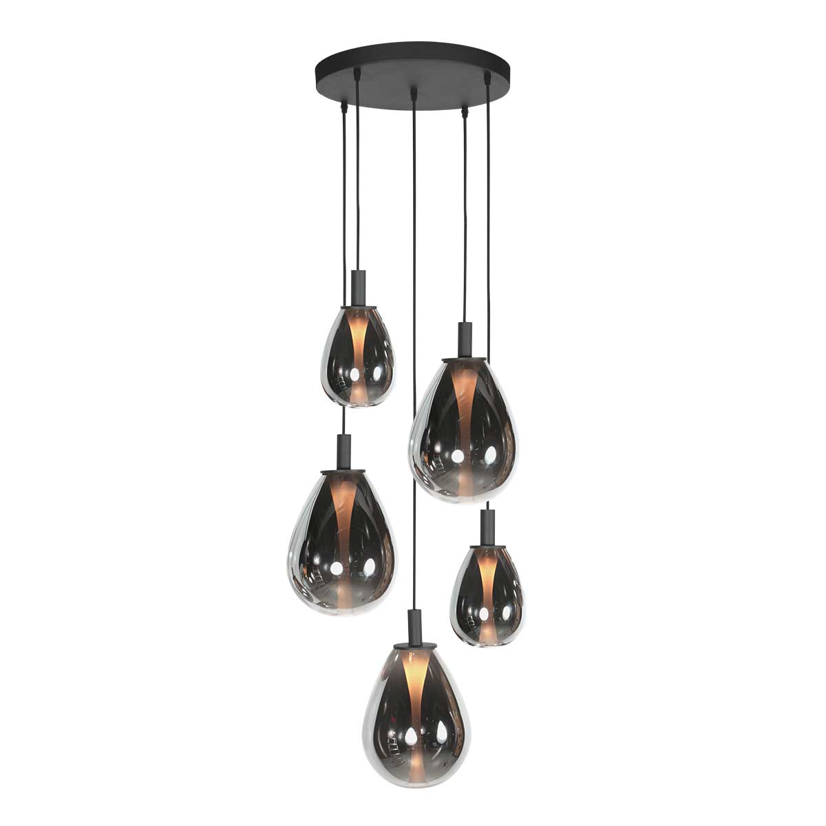 ronde-zwarte-hanglamp-met-5-druppelvormige-smoke-glazen-steinhauer-glimsy-main-image