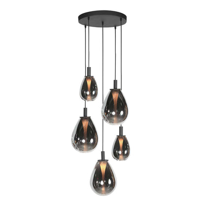 ronde-zwarte-hanglamp-met-5-druppelvormige-smoke-glazen-steinhauer-glimsy-main-image