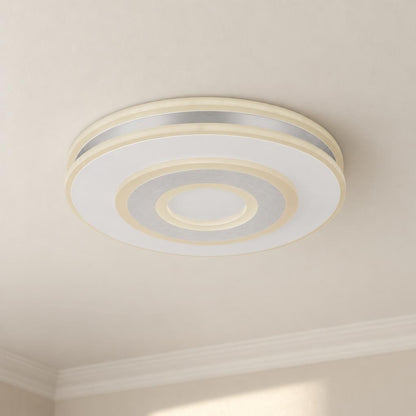 Candeeiro de teto LED Obolg Maru branco Ø42 cm – fotografia de ambiente