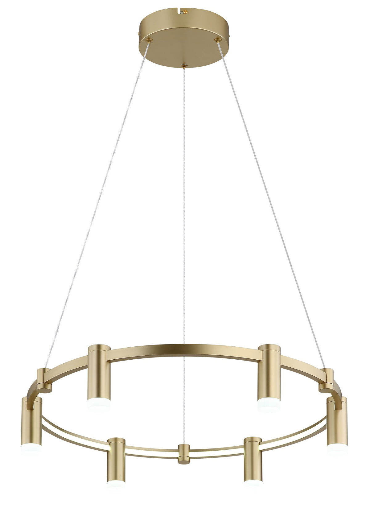 Lampada a sospensione LED metallica dorata charmante – immagine 4