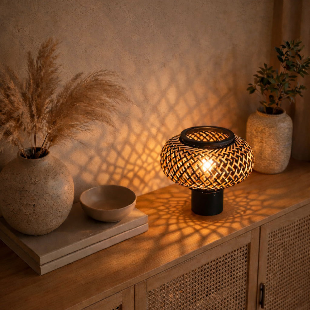 zwart-tafellampje-met-bamboekap-steinhauer-bloeba-variant-image2