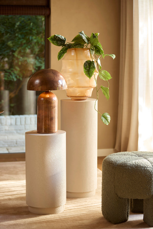 Veľká medená kovová stolná lampa Light & Living Tolima – obrázok 3