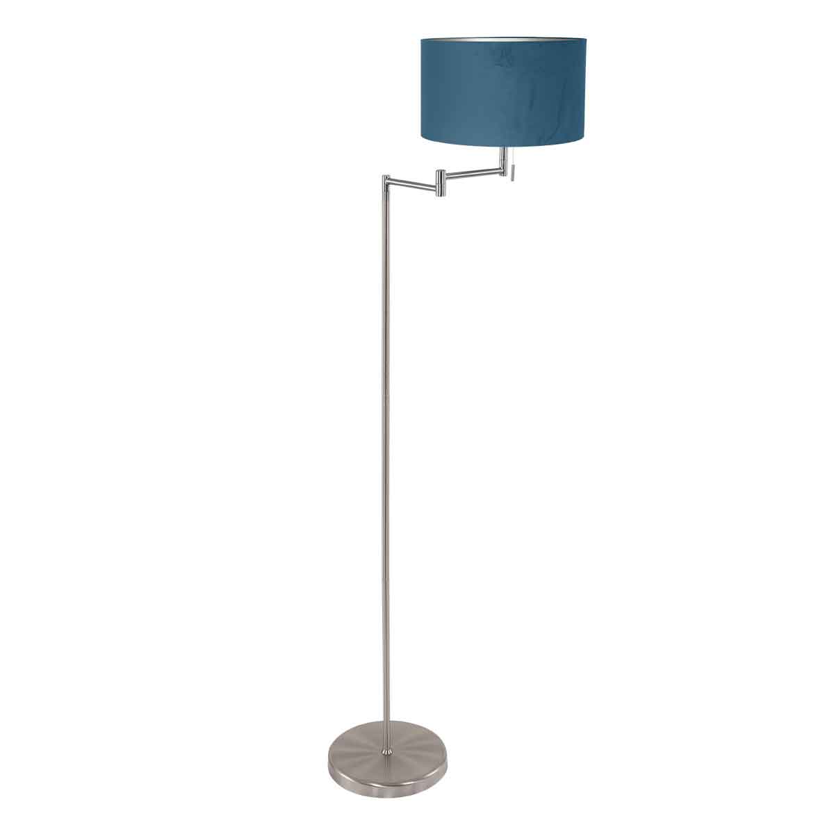 stalen-vloerlamp-met-blauwe-lampenkap-mexlite-bella-main-image