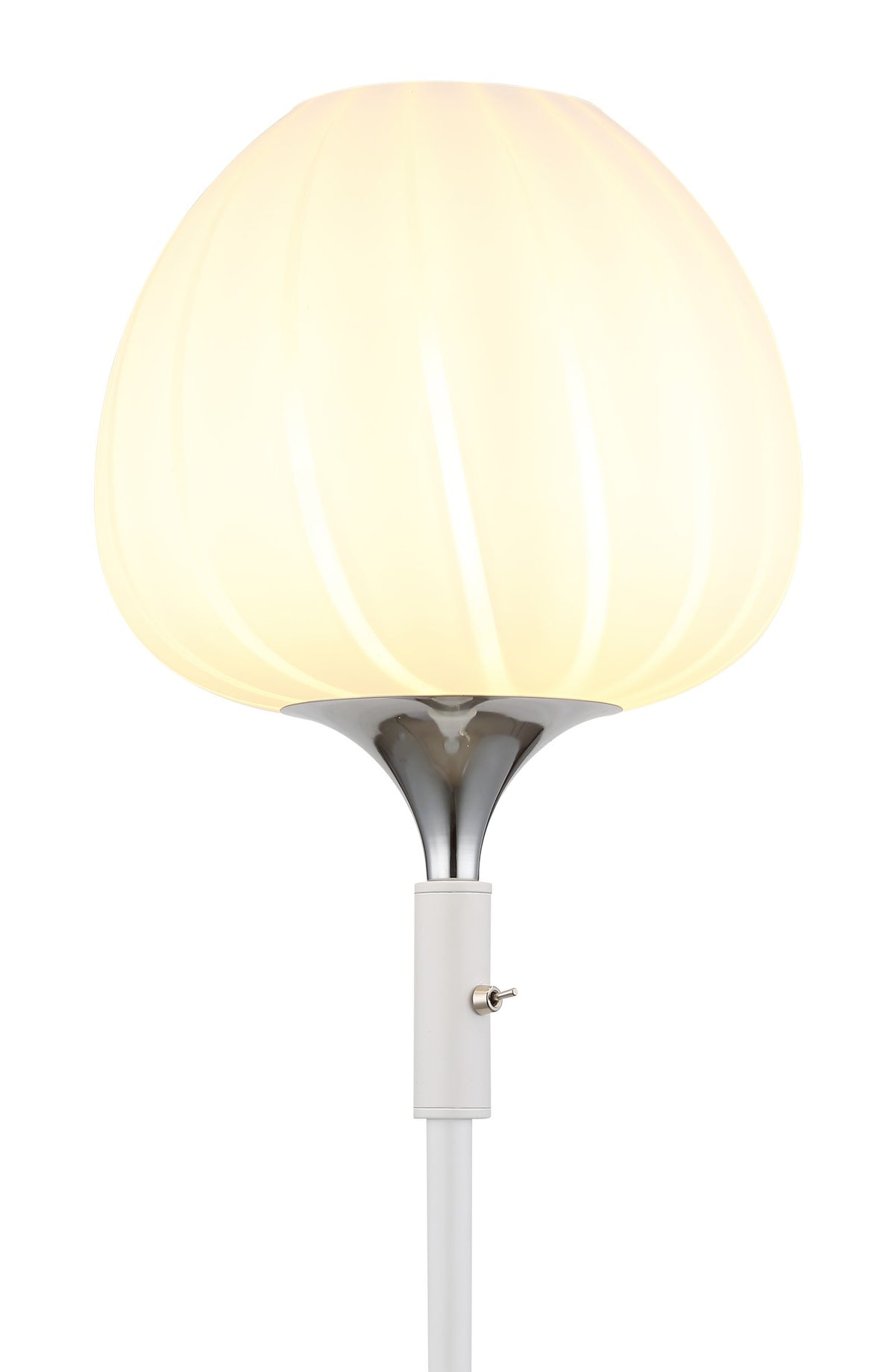 Очарователна бяла стъклена floor lamp – изображение 2