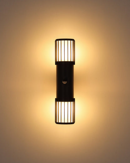 Modern antracitfärgad aluminium utomhusvägglampa – bild 4