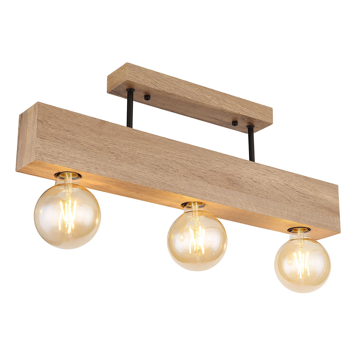 plafondlamp-hout-metaal-zwart-landelijk-globo-erna-main-image