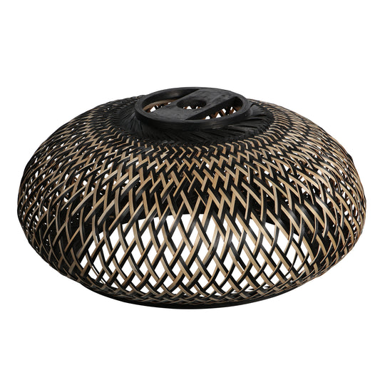 zwart-naturel-gevlochten-ronde-kap-anne-lighting-maze-main-image