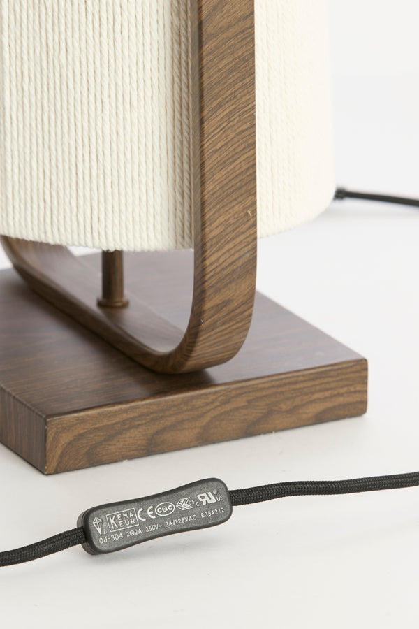 Teplá tmavě hnědá kovová stolní lampa Light & Living Lecce – obrázek 5