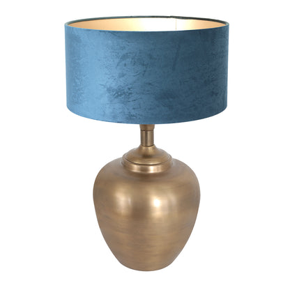 bronzen-schemerlamp-vaas-met-blauwe-kap-steinhauer-brass-variant-image1