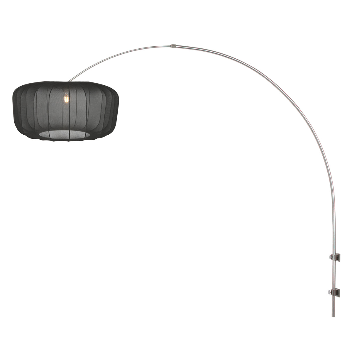 staalkleurige-boog-wandlamp-met-grote-zwarte-kap-steinhauer-sparkled-light-variant-image1