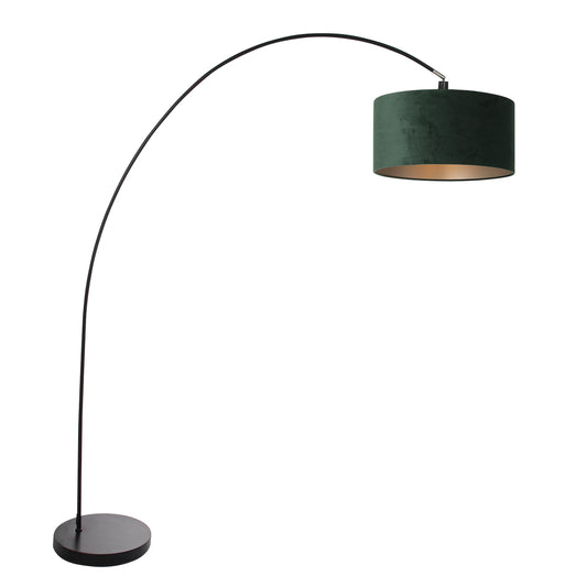 zwarte-booglamp-met-groen-lampenkap-mexlite-solva-main-image