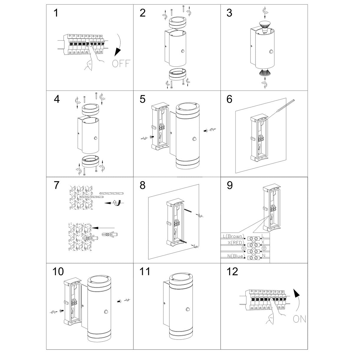 twee-lichts-koker-buitenlamp-met-sensor-steinhauer-variant-image9