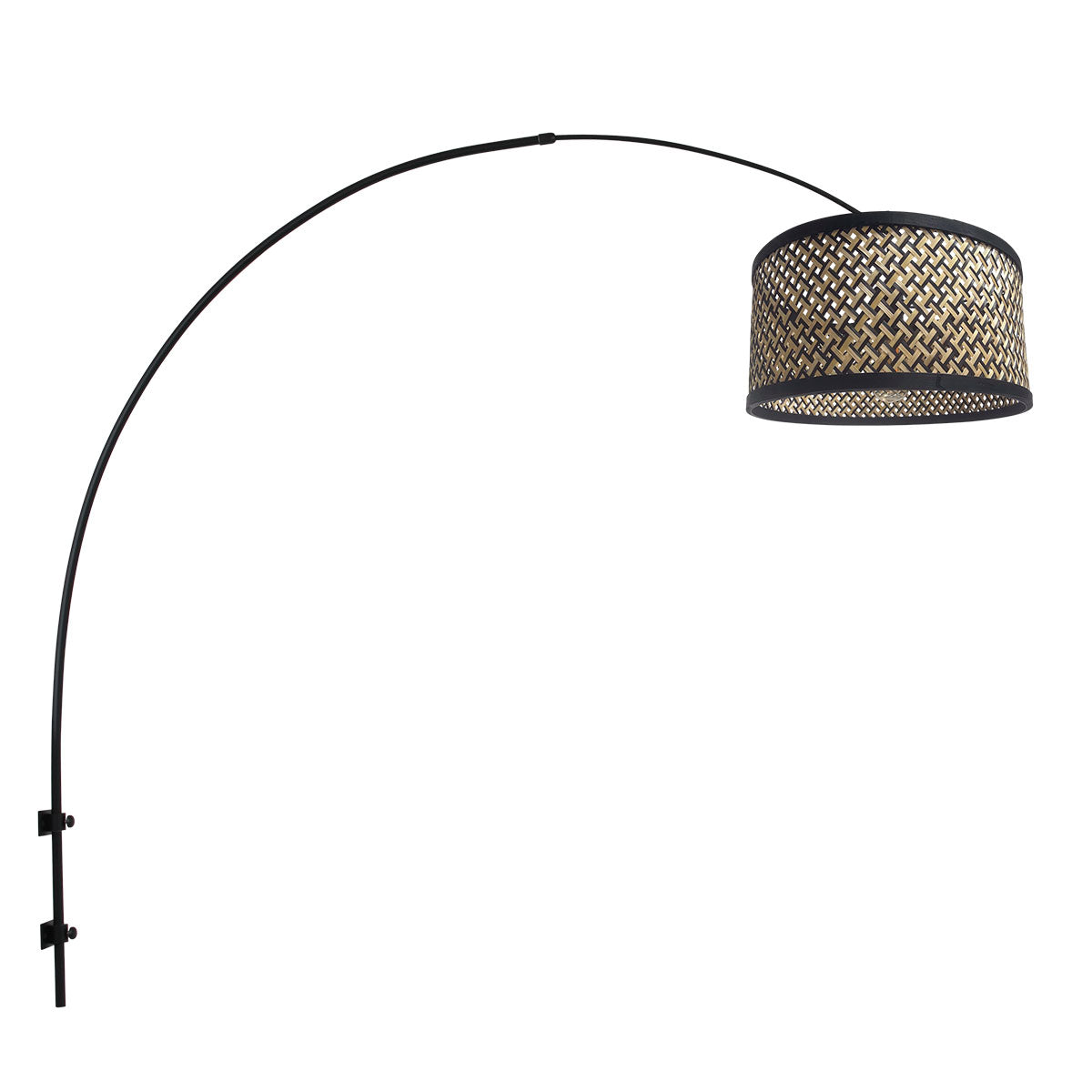 Стенен аплик с ратанов абажур Steinhauer Sparkled Light – изображение 1