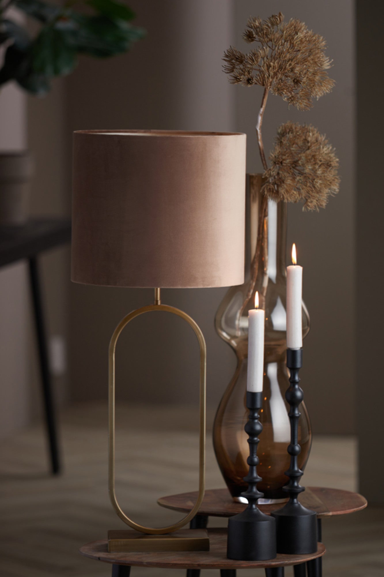 velours-lampenkap-bruin-cilindervormig-light-living-velours-variant-image3