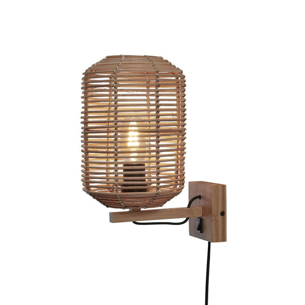 GOOD&MOJO Tanami wandlamp naturel van rotan en metaal