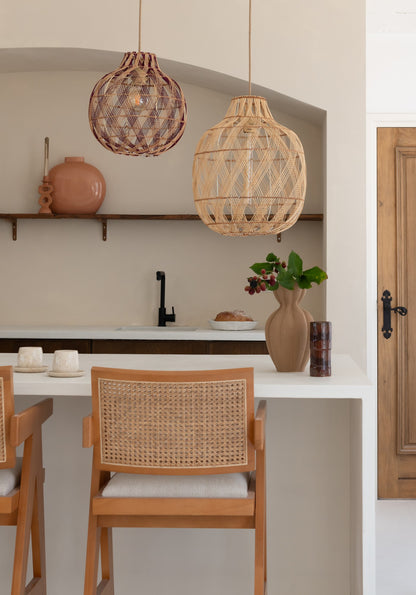 Grande lampada a sospensione in bambù color naturale GOOD&MOJO Mendoza – immagine 6