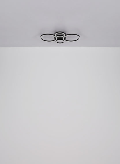 Šarmantna crna metalna LED stropna lampa – slika 8