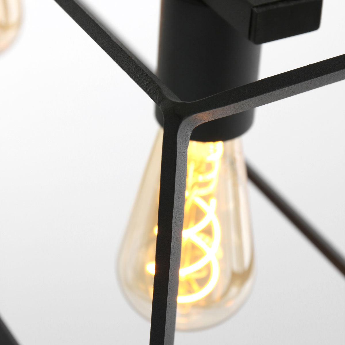 Mexlite Buckley – czarna lampa wisząca z 4 punktami świetlnymi – zdjęcie 10