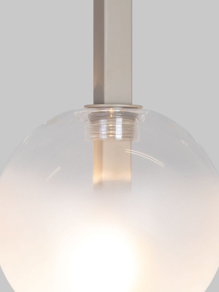 Lampada a sospensione a 3 luci in vetro color sabbia naturale It's About RoMi Murano – immagine 2