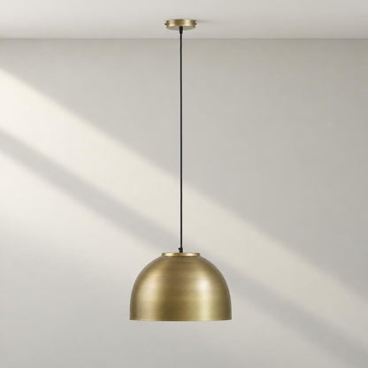 Industriële hanglamp Globo Hermi I brons – studiobeeld