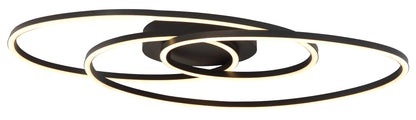 Liten svart metall LED taklampa – bild 2